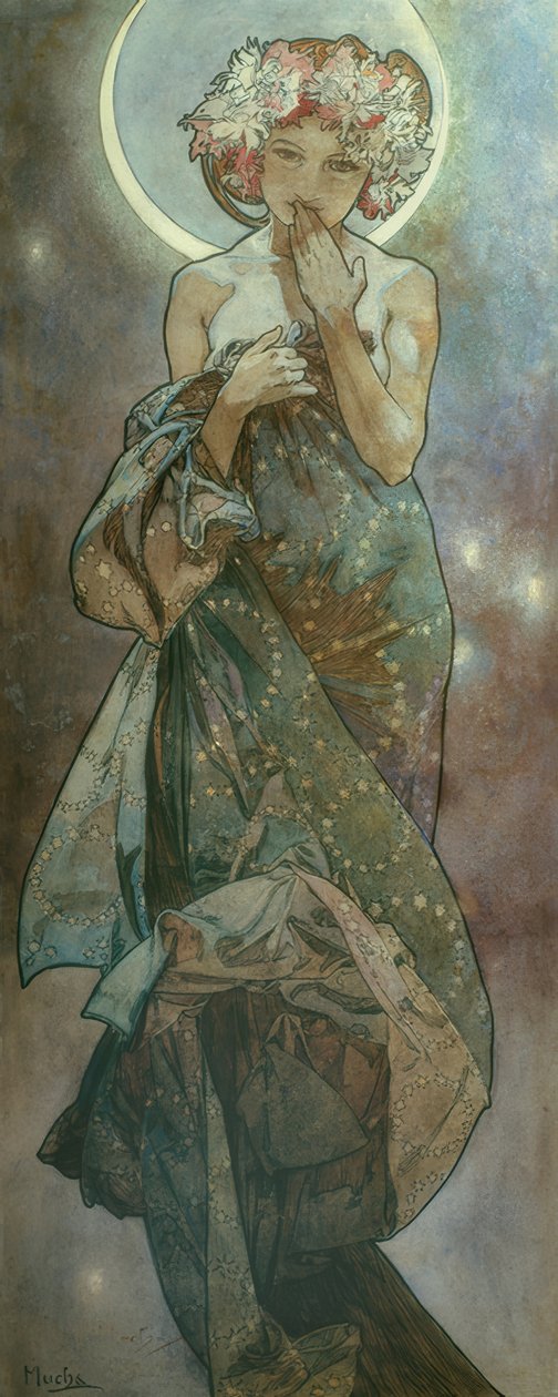 Måneskin af Alphonse Mucha