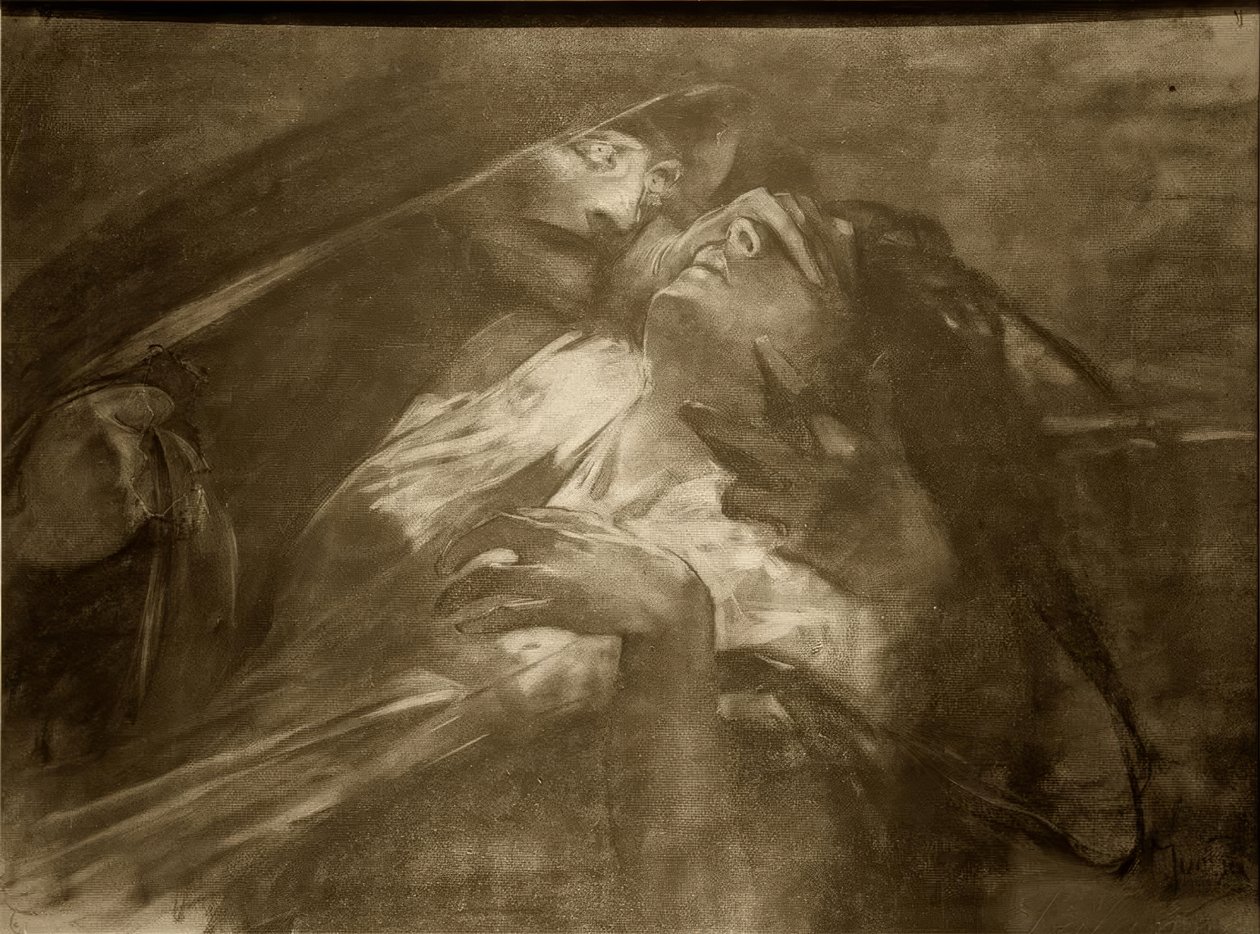 Mourtia, dø Pest af Alphonse Mucha
