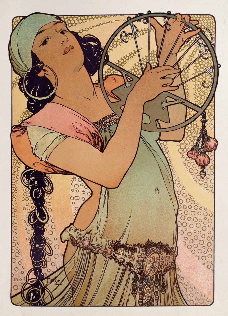 Salome, 1897. af Alphonse Mucha