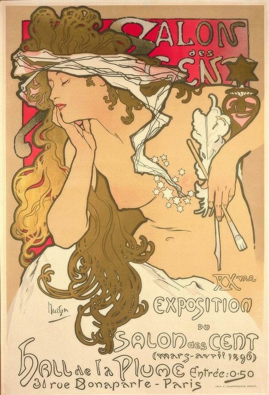 Salon des Cent af Alphonse Mucha