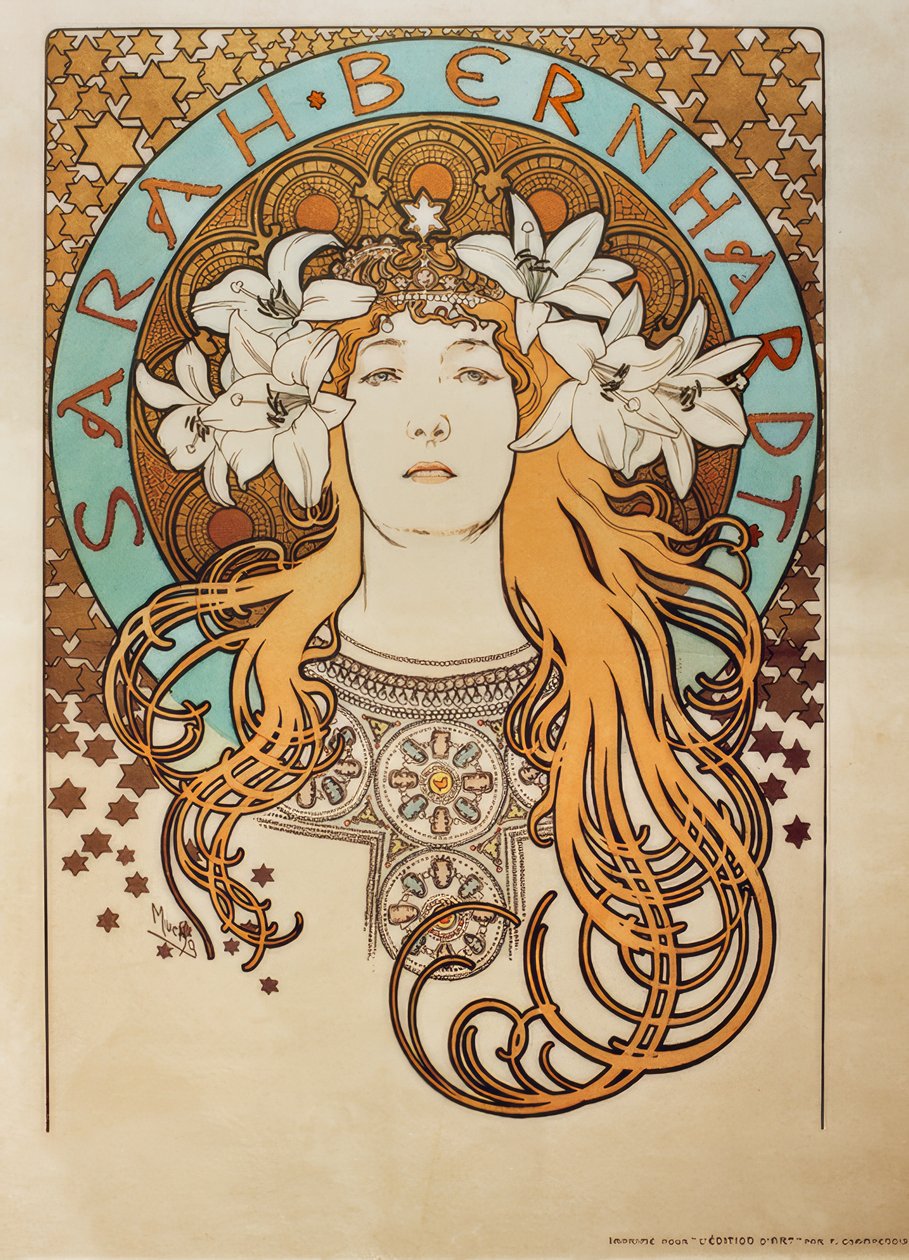 Sarah Bernhardt af Alphonse Mucha
