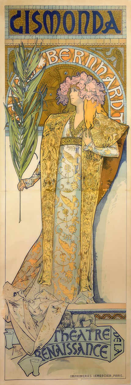 Sarah Bernhardt af Alphonse Mucha