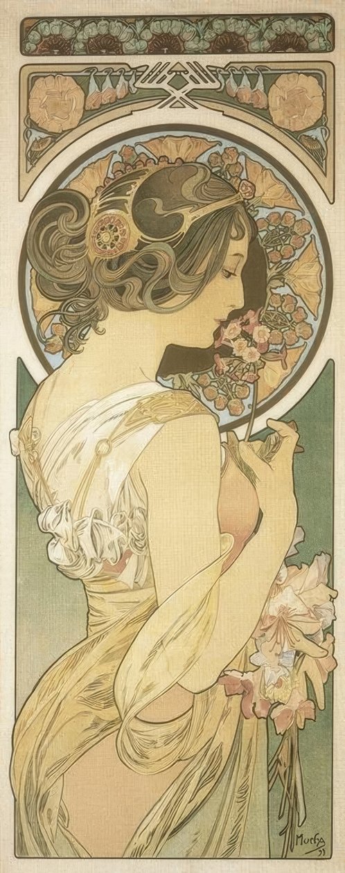 Cowslip af Alphonse Mucha