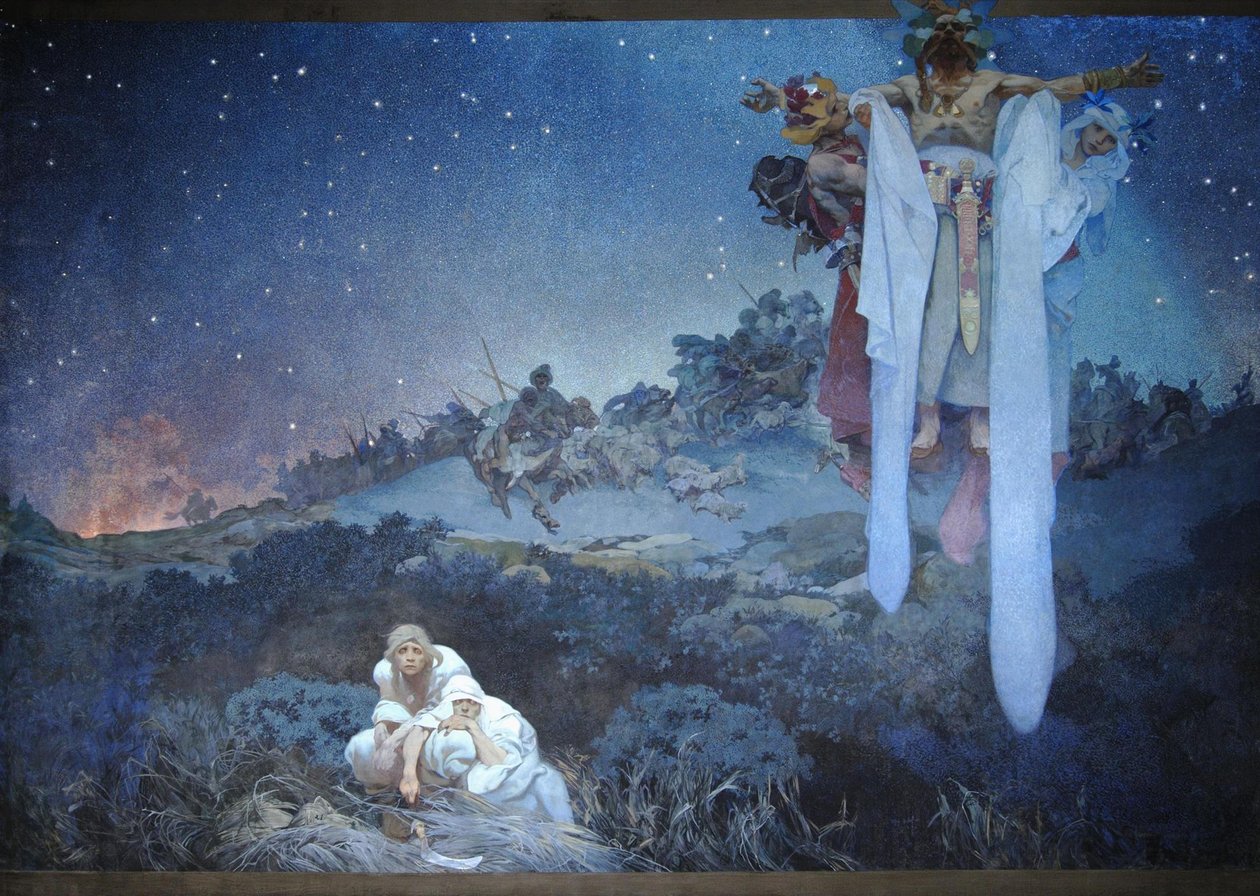 Slavere i deres oprindelige hjemland, 1911 af Alphonse Mucha