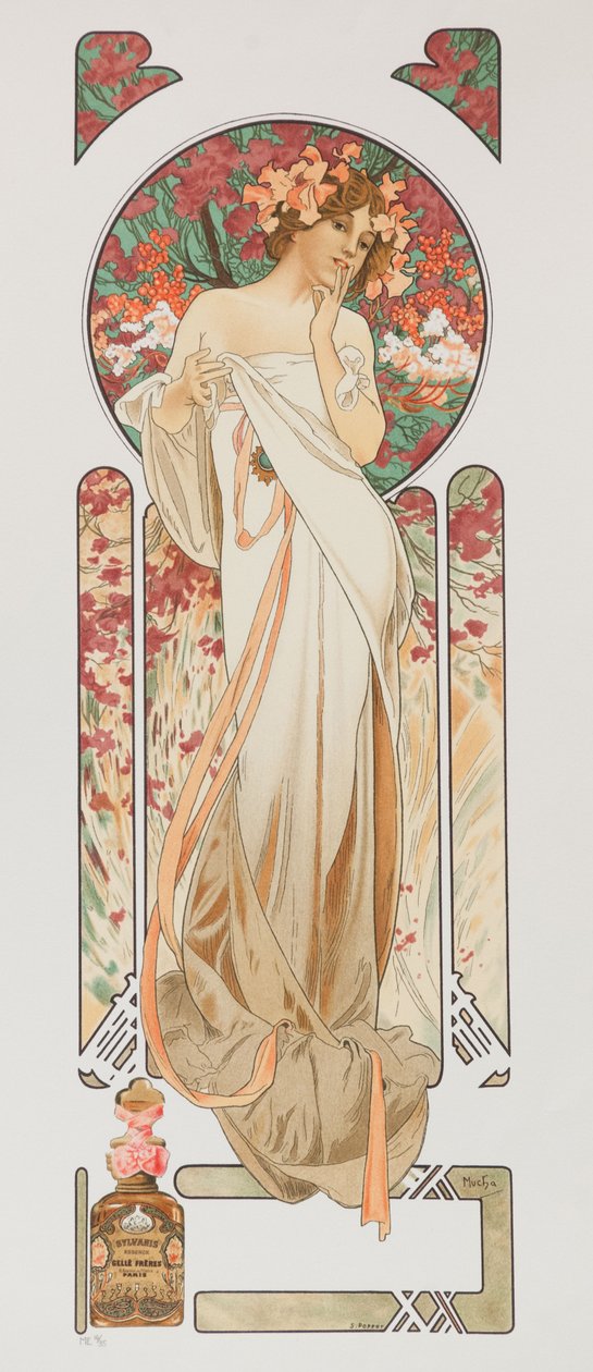 Sylvania Essence, 1899. af Alphonse Mucha