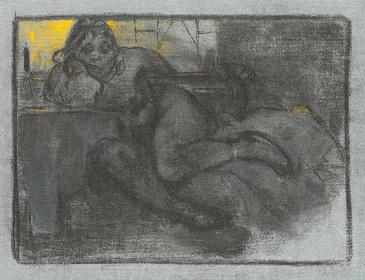 Absintdrikkeren, 1900-1905 af Alphonse Mucha