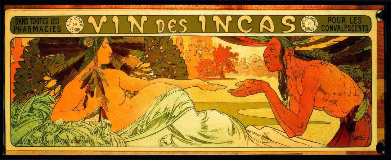Inkavin (..) til rekonvalesens af Alphonse Mucha