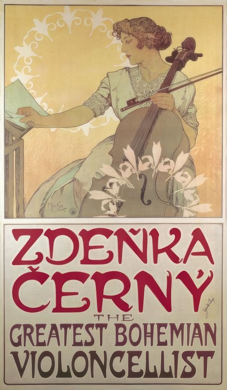 Zdenka Cerny af Alphonse Mucha