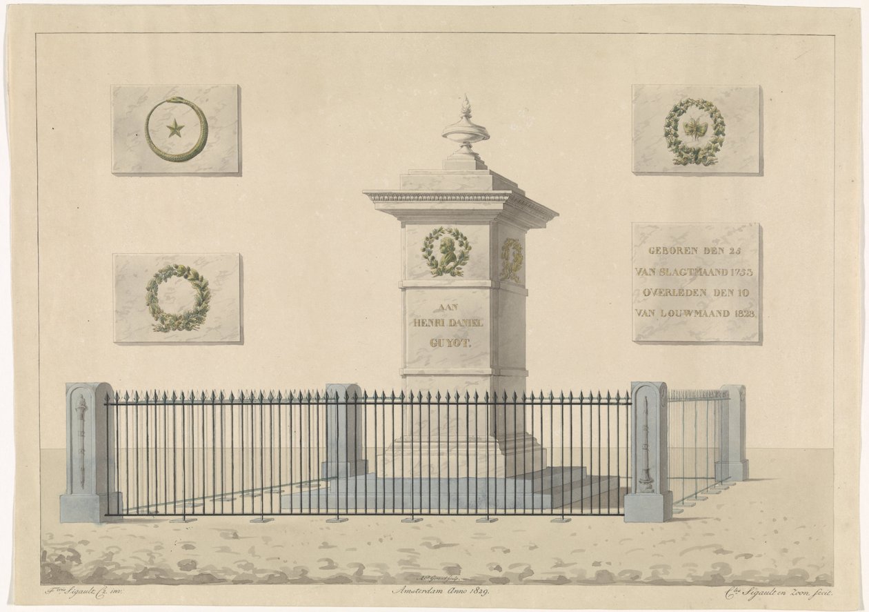 Monument til Henri Daniel Guyot af Alphonse Pierre Giraud