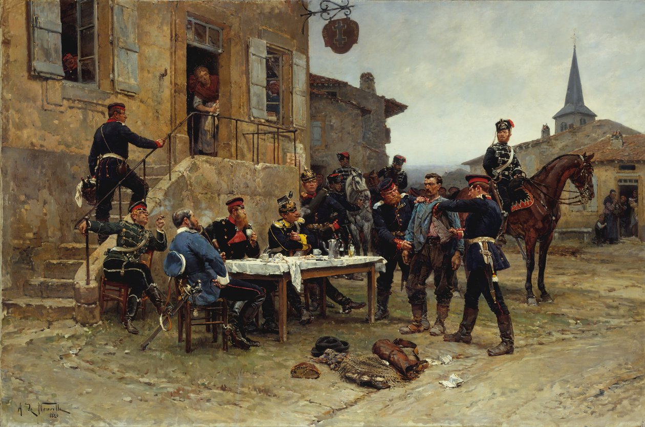 Sendebæreren, 1880. af Alphonse de Neuville