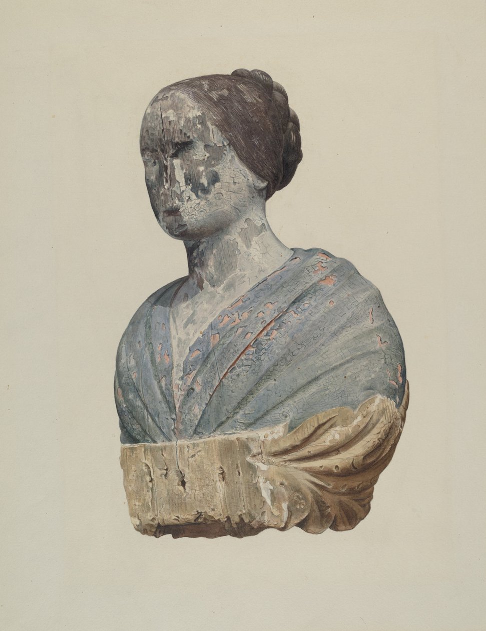 Galionsfigur fra skonnert "Polly" af Alton K. Skillin