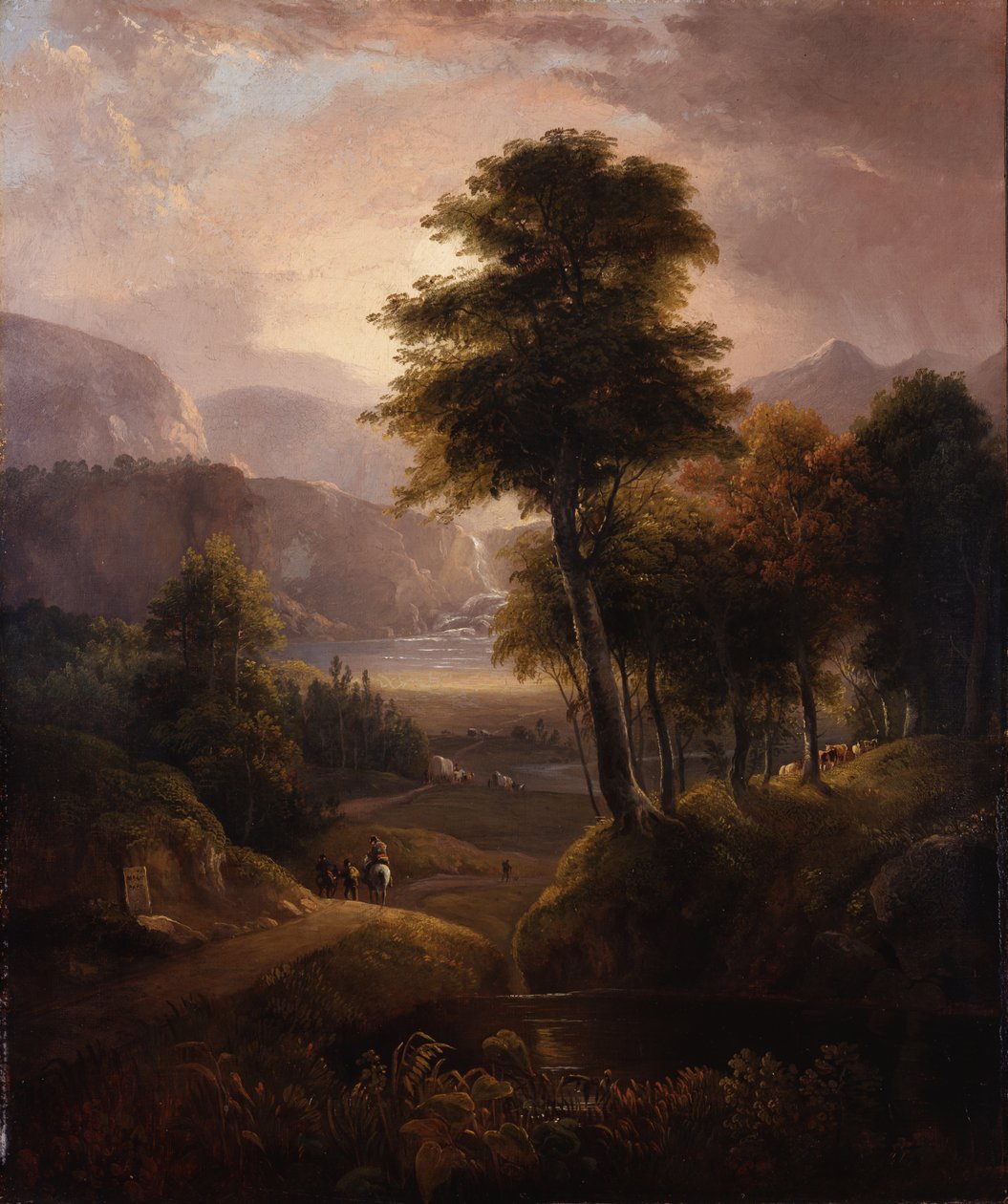 Overdækkede vogne i Rockies, 1837 af Alvan Fisher