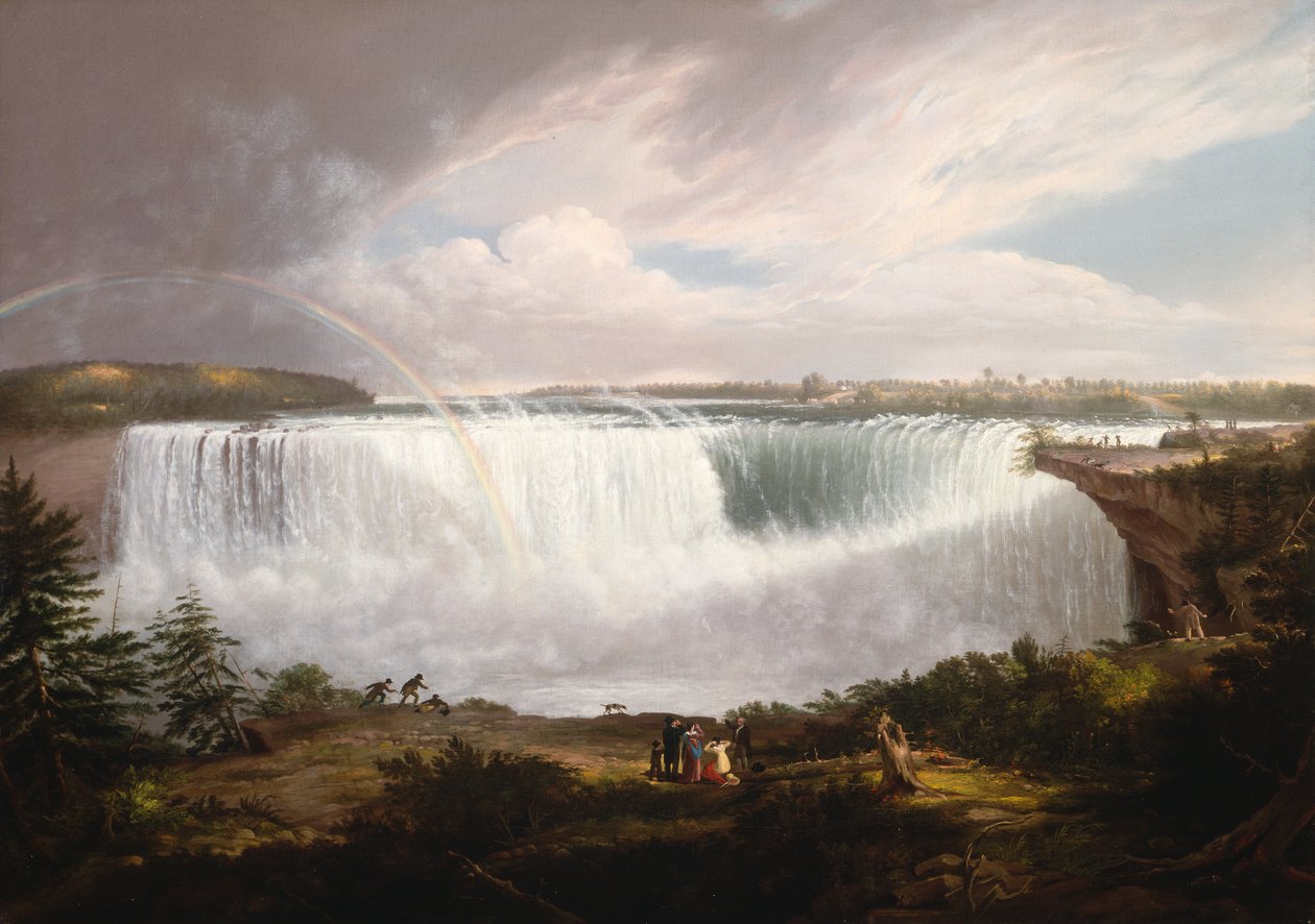 The Great Horseshoe Fall, Niagara, 1820. af Alvan Fisher
