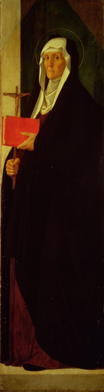 Den hellige Klara, ca. 1485-90 (tempera på panel) af Alvise Vivarini