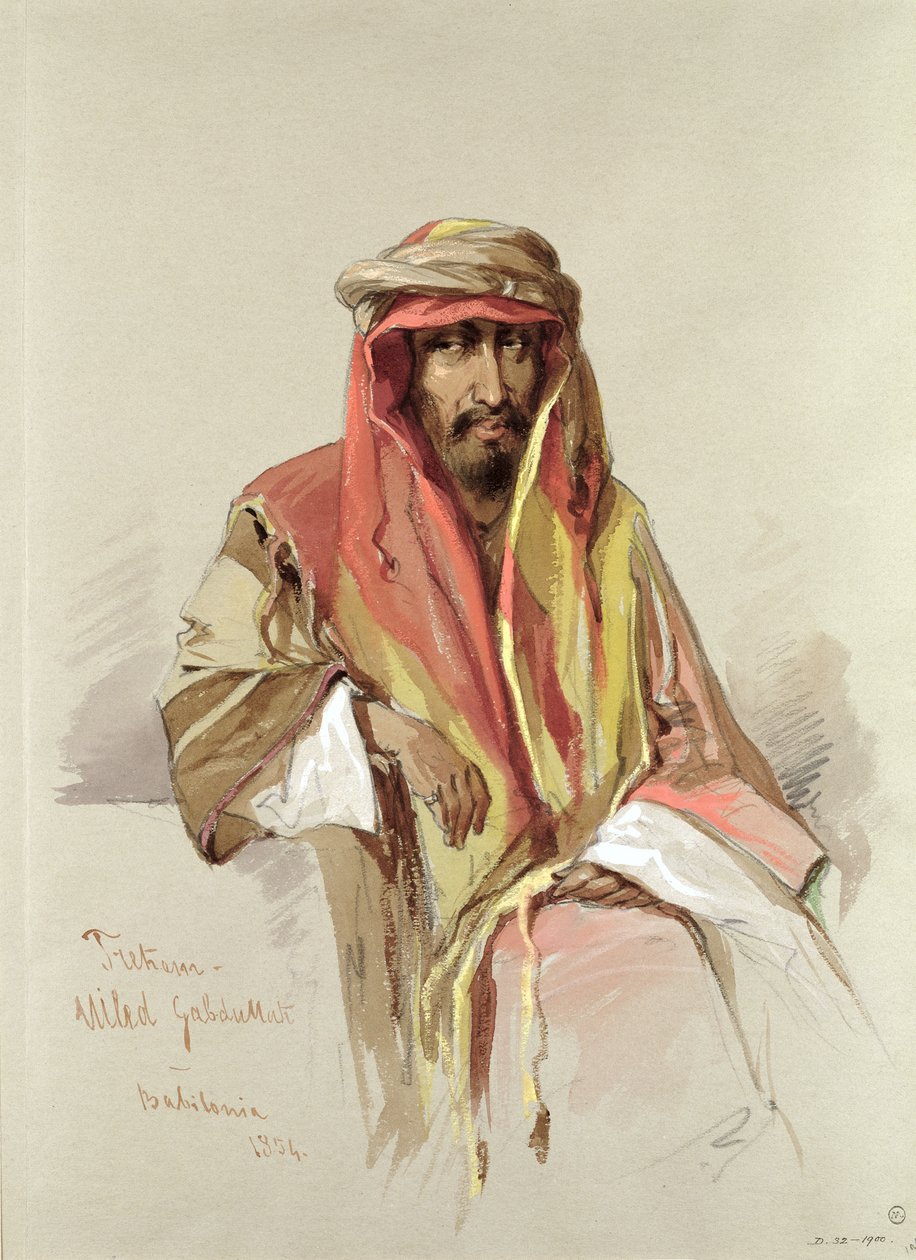 Trehem - fra Babylonien, 1854 af Amadeo Preziosi