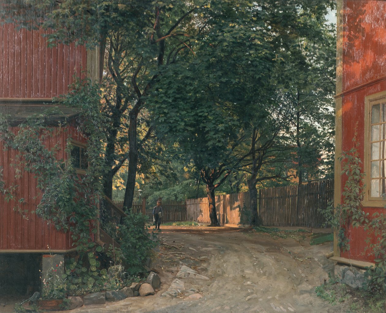 Aftenavisen ankommer af Amaldus Nielsen