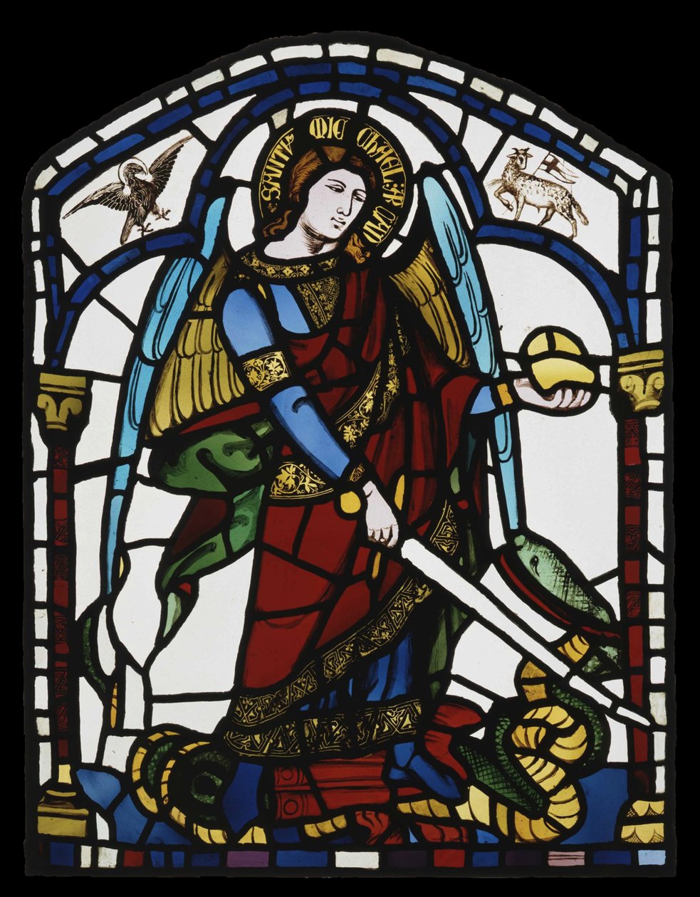 Ærkeenglen Sankt Michael, ca 1326. af Ambrogio Lorenzetti