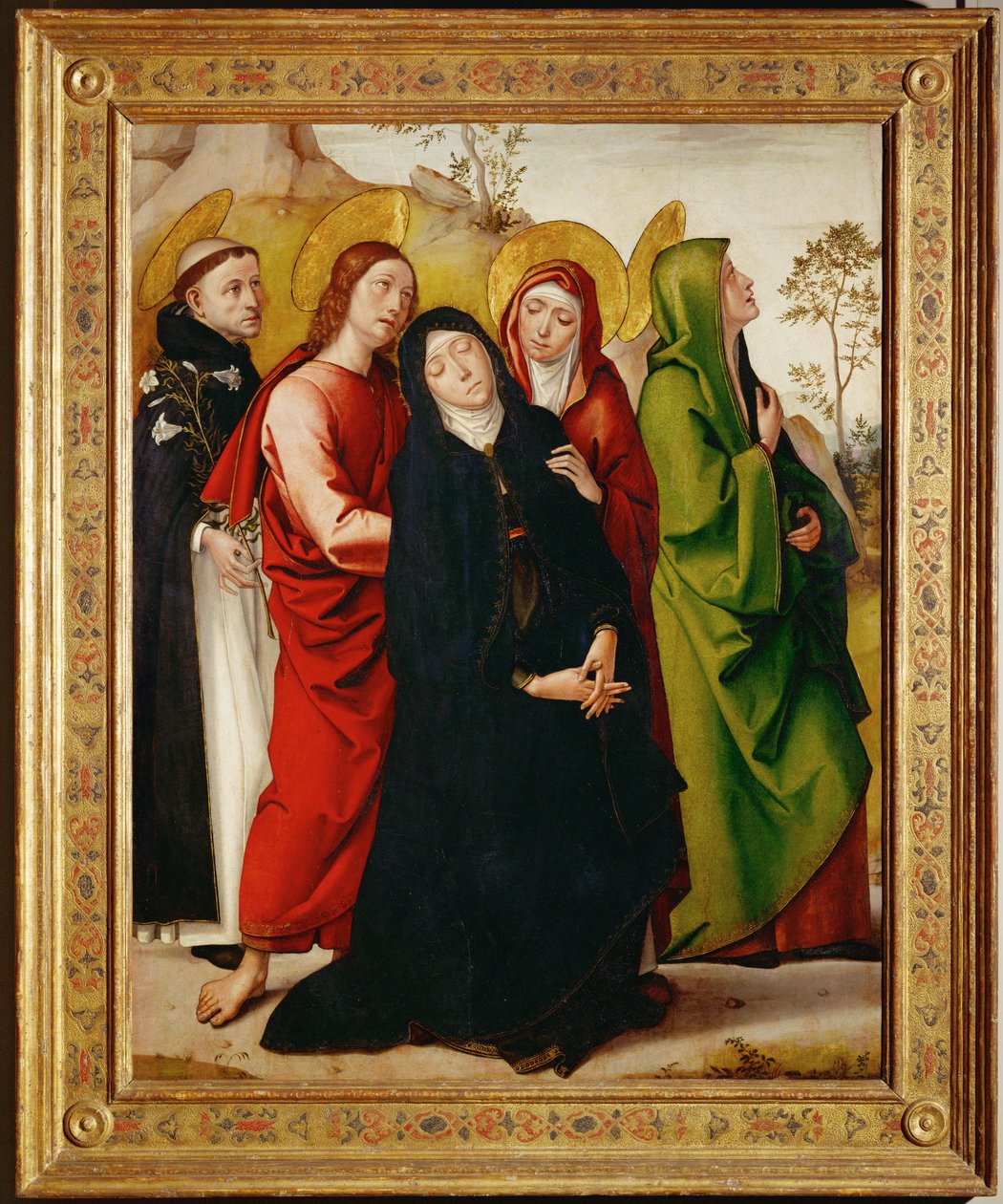 Sankt Maria under korset ... af Ambrogio da Fossano (c.1460 1523)