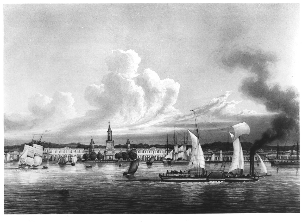 Udsigt over New Orleans af Ambroise Louis Garneray