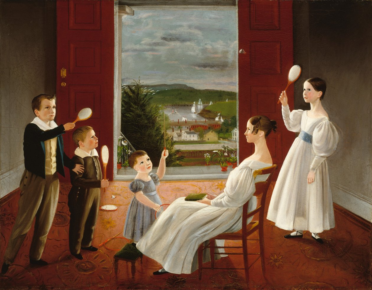 The Children of Nathan Starr, 1835. af Ambrose Andrews