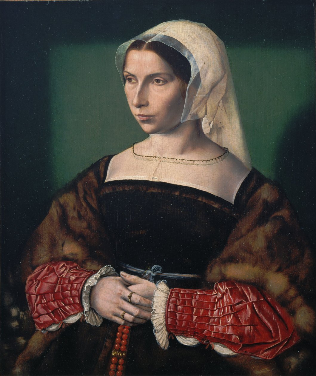 Portræt af Anne Stafford af Ambrosius Benson