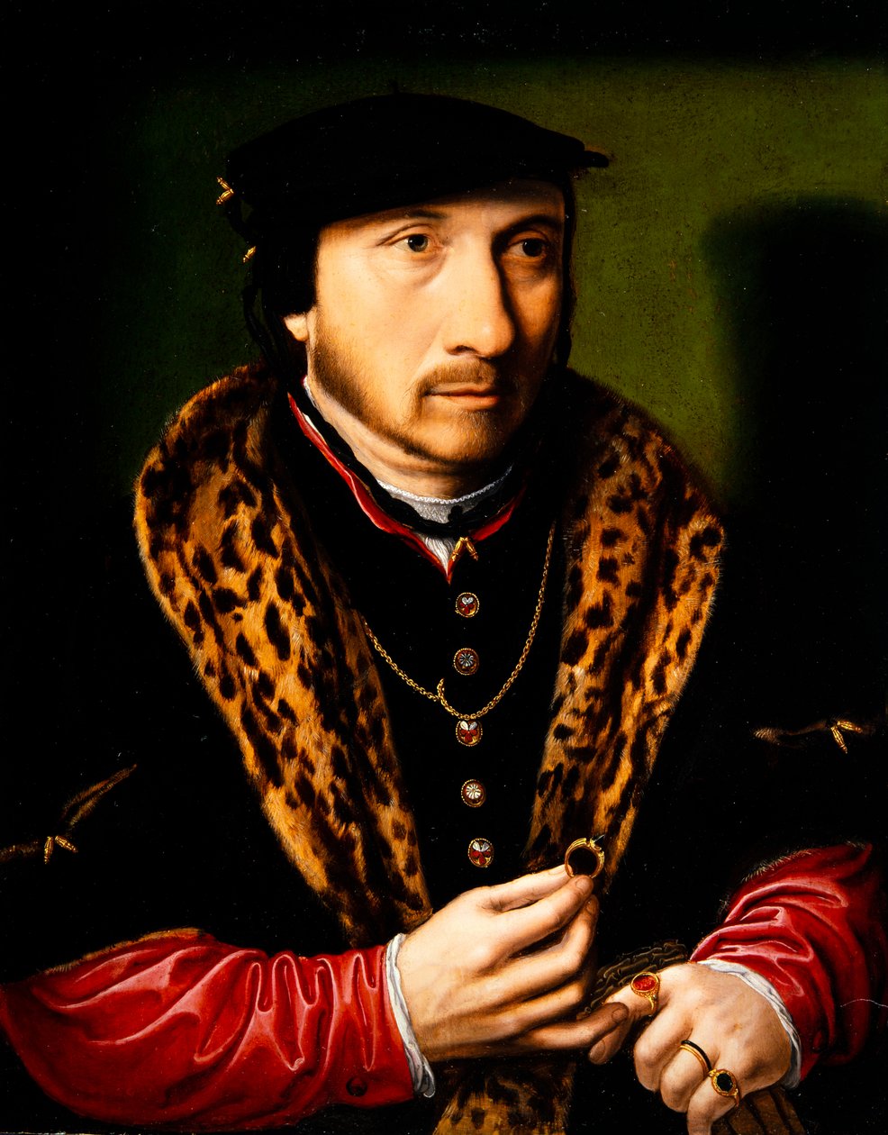 Portræt af en gentleman af Ambrosius Benson