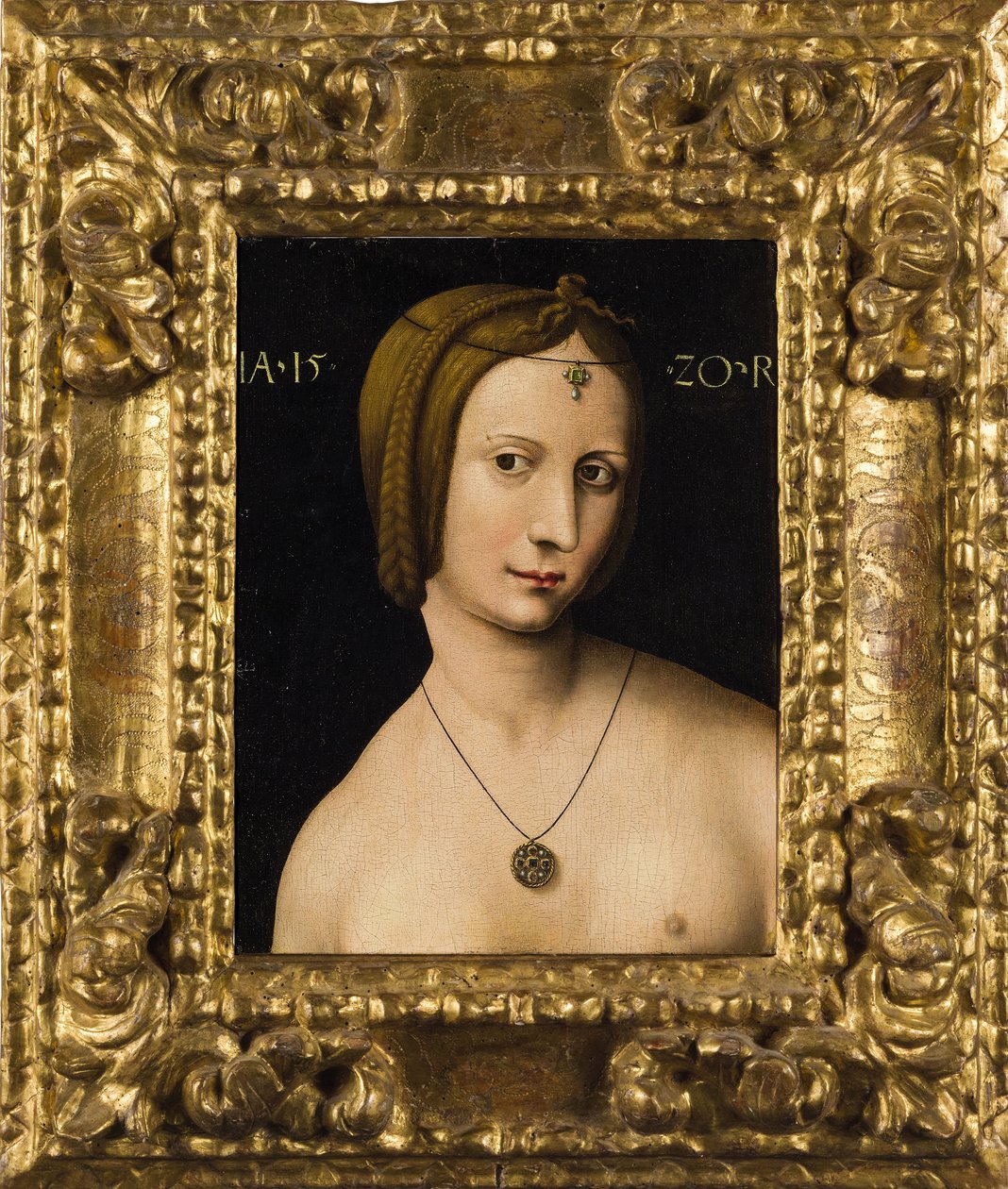 Portræt af en dame, 1520. af Ambrosius Benson