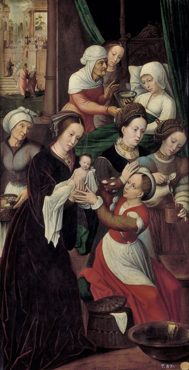 Jomfru Marias fødsel af Ambrosius Benson