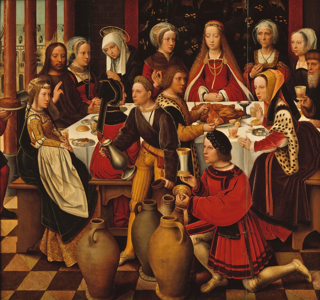 Brylluppet i Kana, ca.1530-50 af Ambrosius Benson