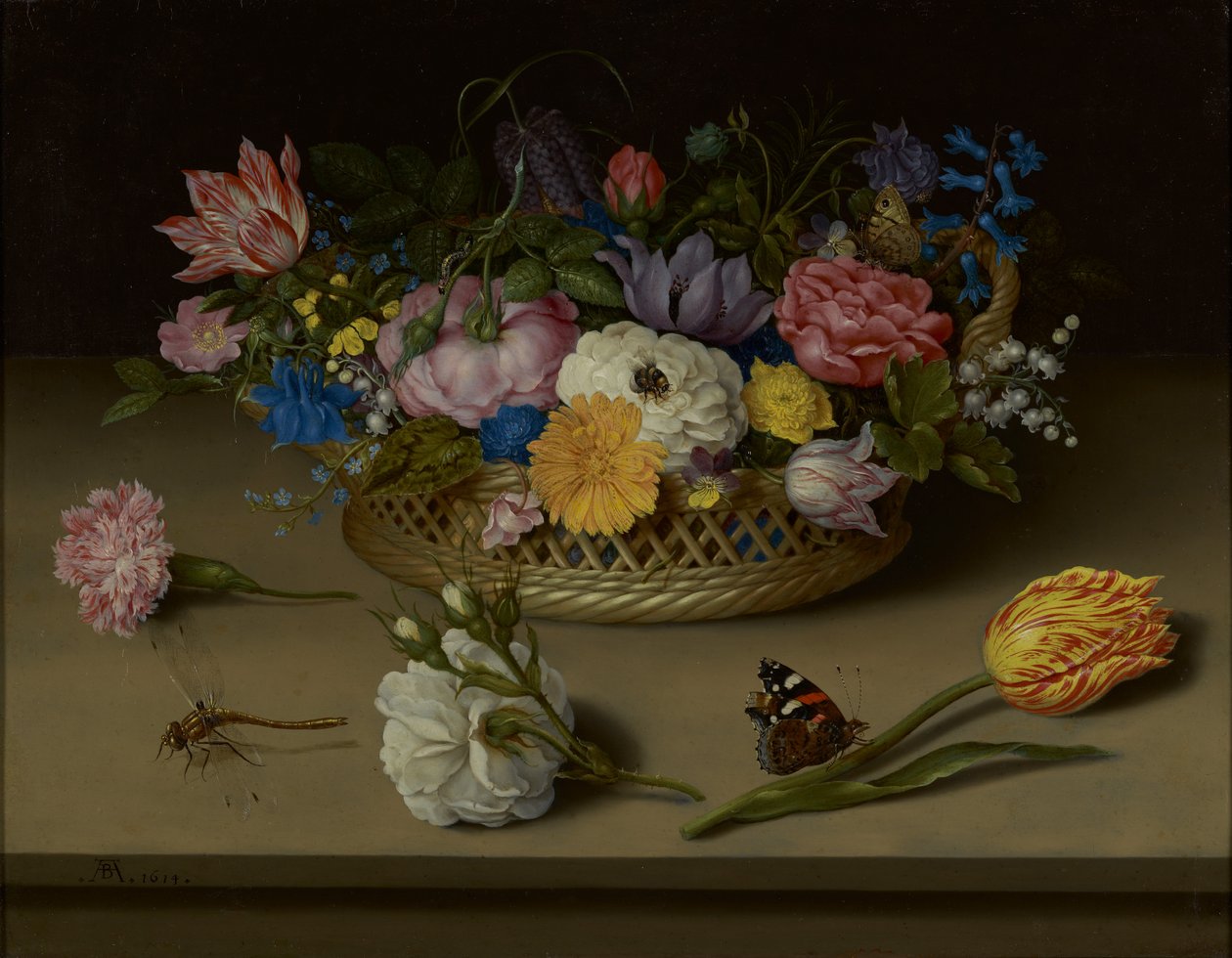 Blomsterstilleben af Ambrosius Bosschaert the Elder