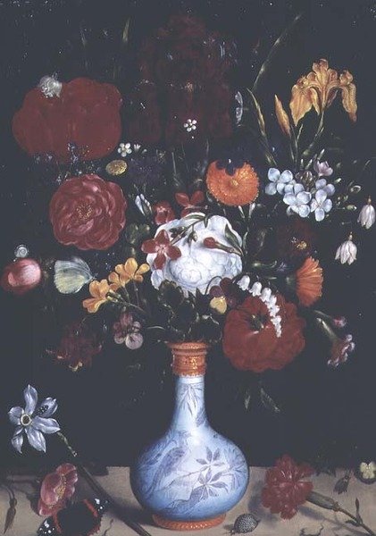 Stilleben med blomster af Ambrosius the Younger Bosschaert