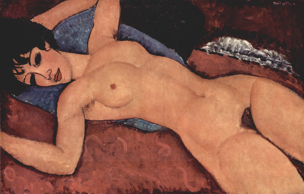 Liggende nøgen af Amedeo Modigliani