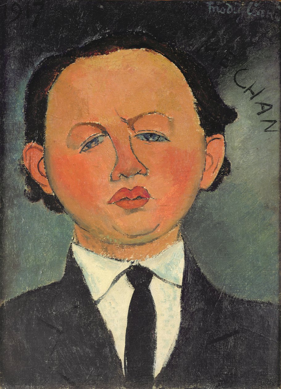 Oscar Miestchaninoff (1886-1956) 1917 af Amedeo Modigliani