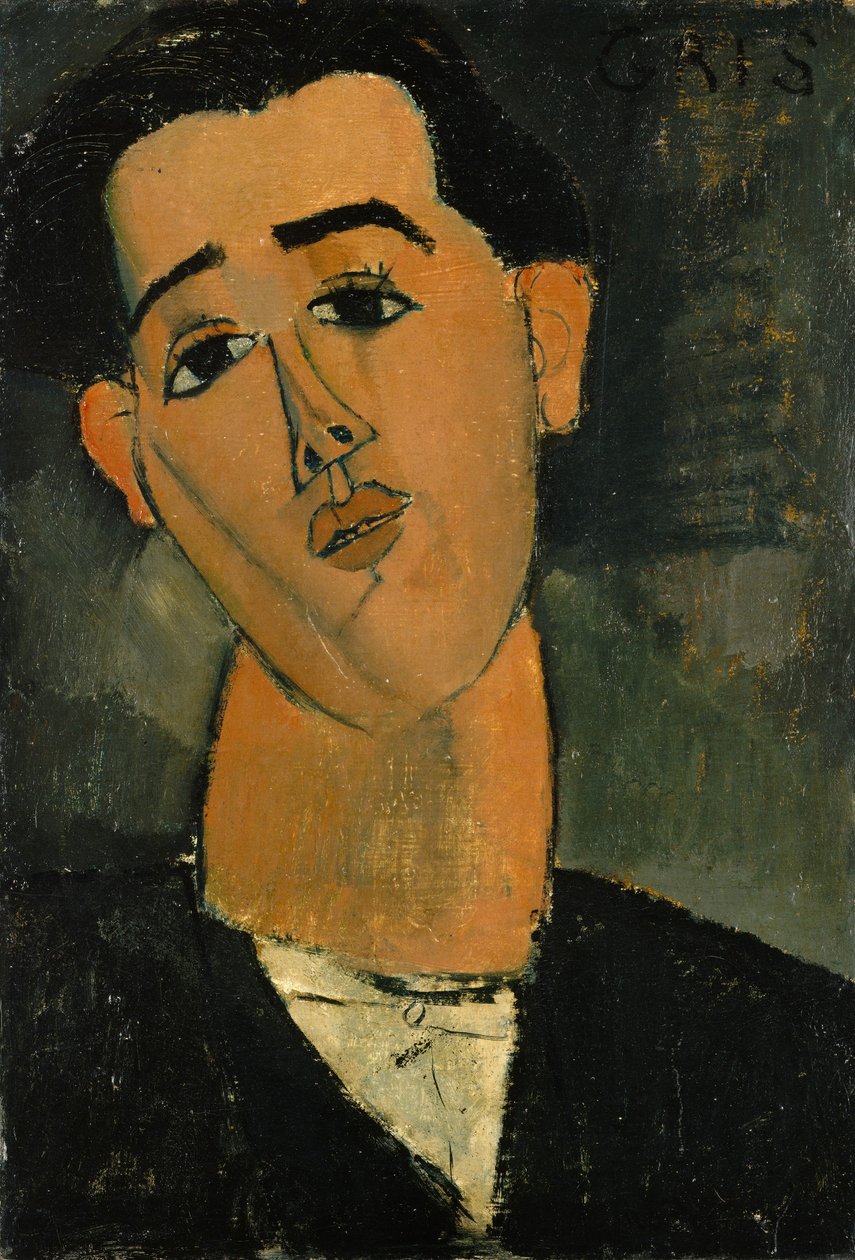 Portræt af Juan Gris (1887-1927) 1915 af Amedeo Modigliani