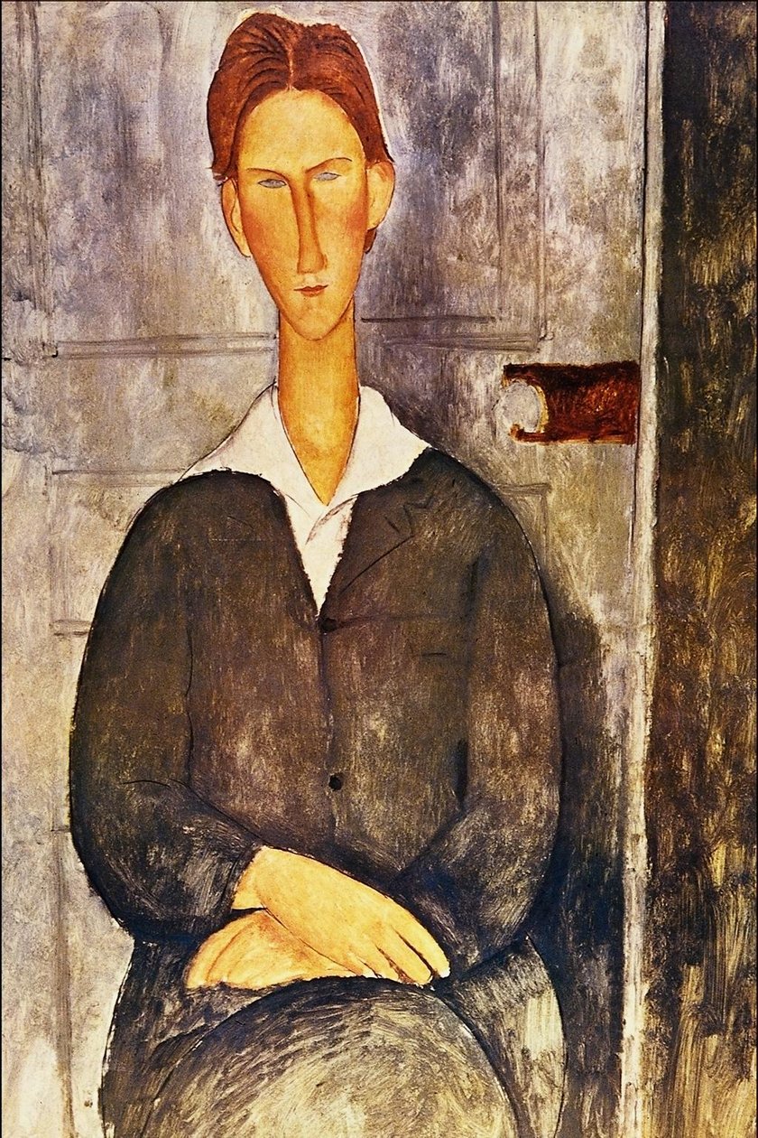 Portræt af en ung mand af Amedeo Modigliani