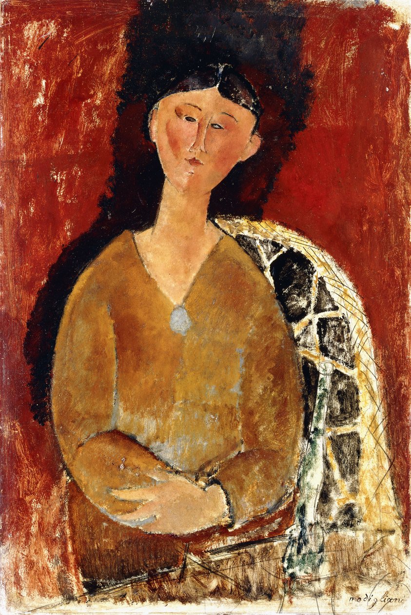 Beatrice Hastings siddende, 1915 af Amedeo Modigliani
