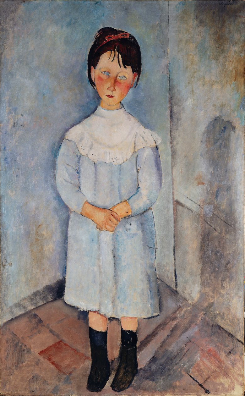 Pige i blåt, 1918. af Amedeo Modigliani