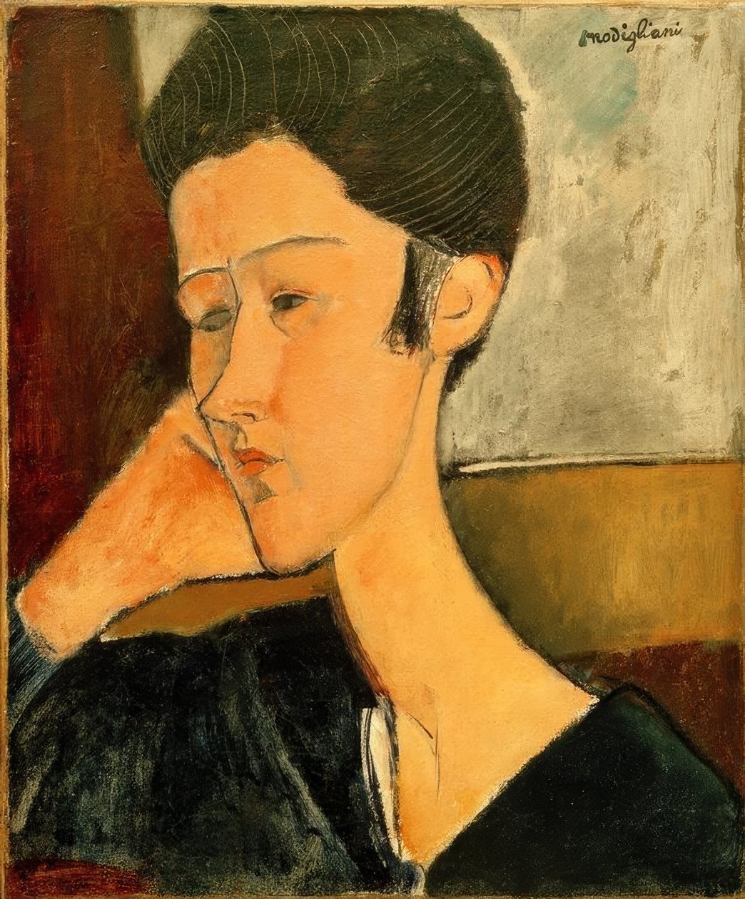 Hanka Zborowska af Amedeo Modigliani