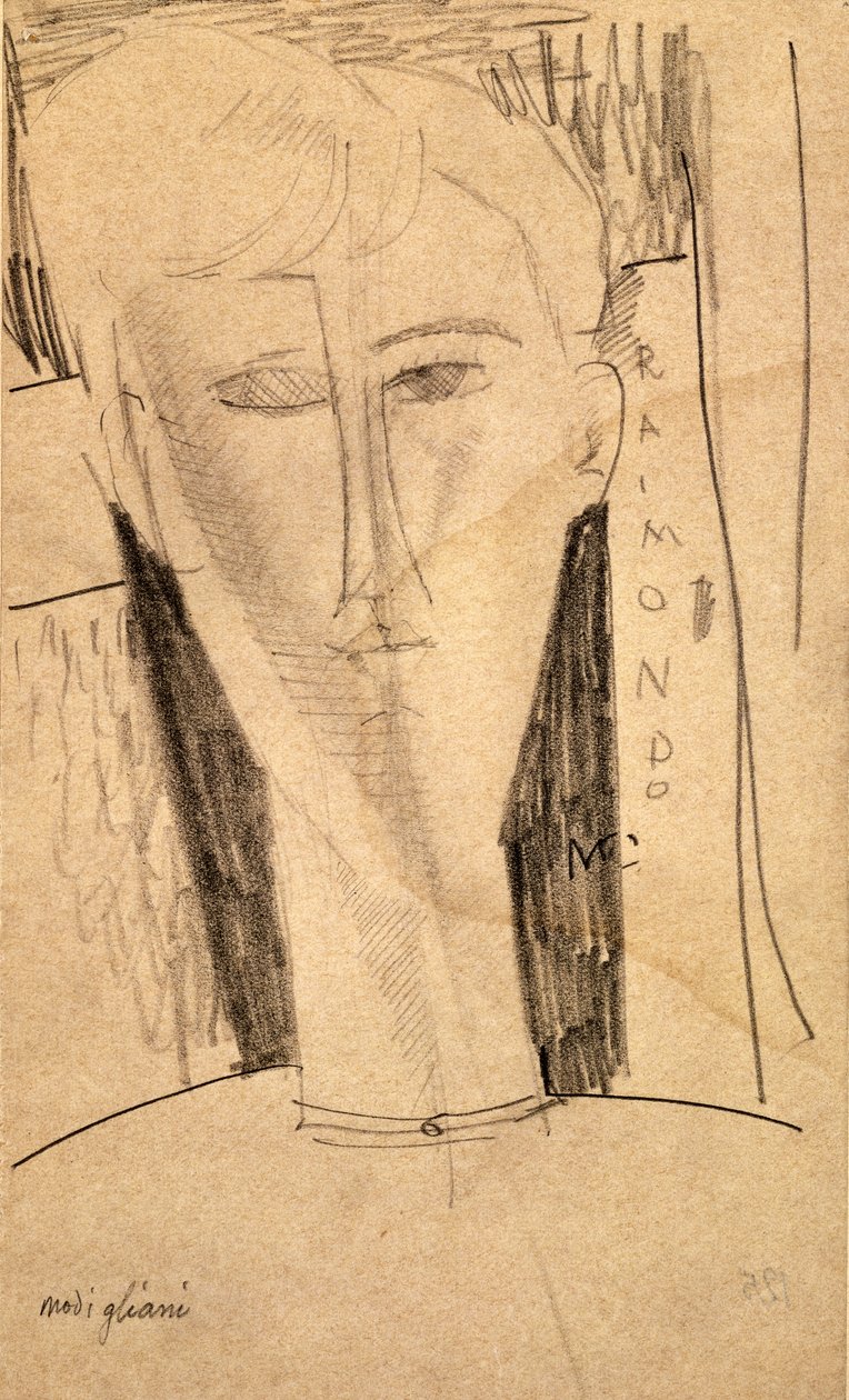 Hoved - Raimondo af Amedeo Modigliani