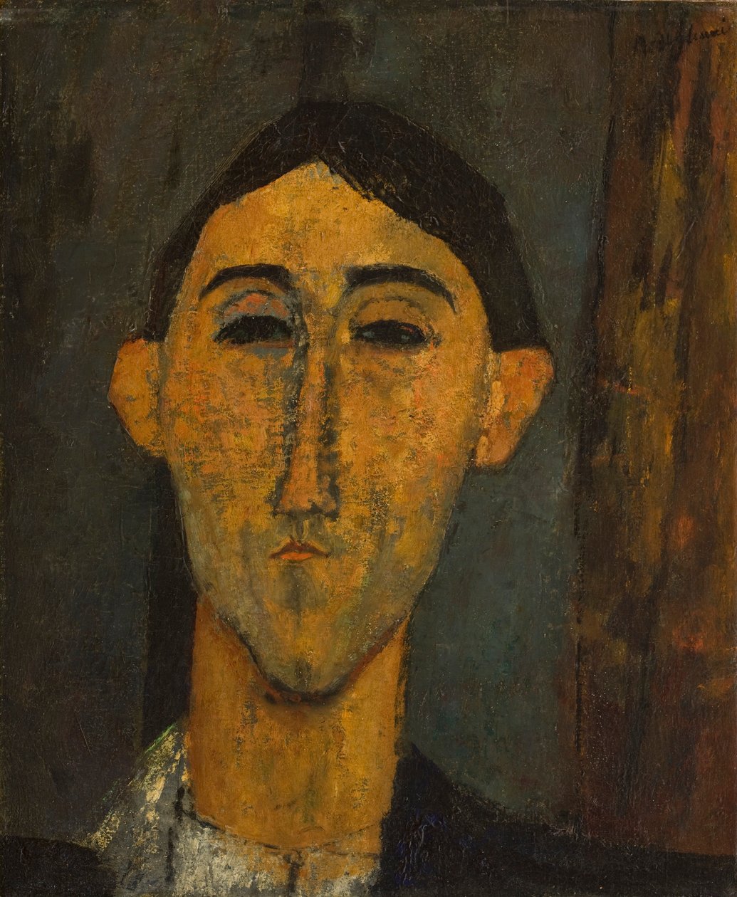 Hoved af en mand, ca.1915-16 af Amedeo Modigliani