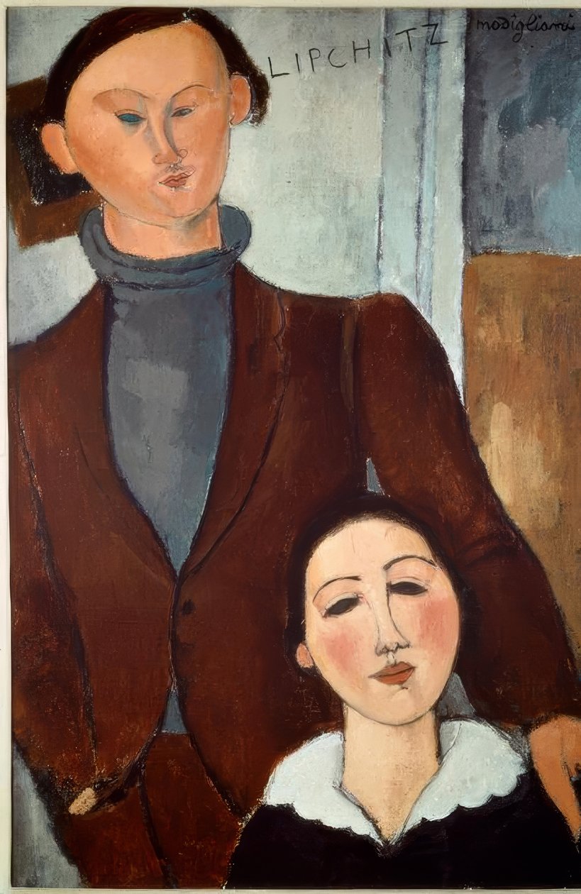 Jacques Lipchitz og hans kone af Amedeo Modigliani