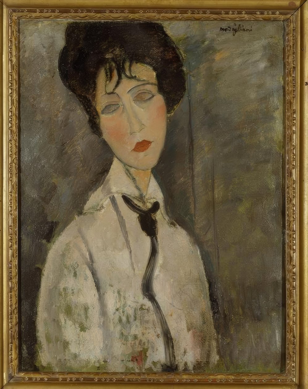 Kvinden i det sorte slips af Amedeo Modigliani
