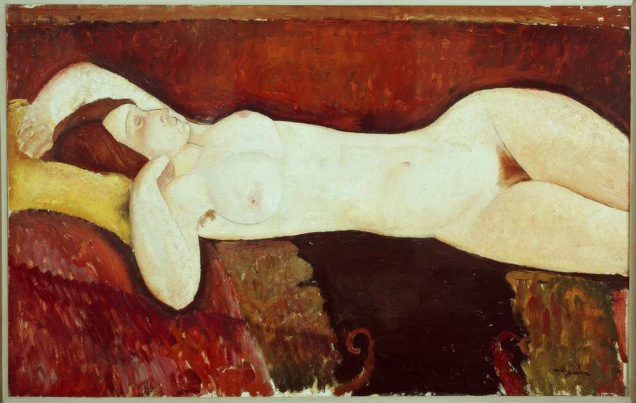 Liggende nøgen - Le Grand Nu af Amedeo Modigliani