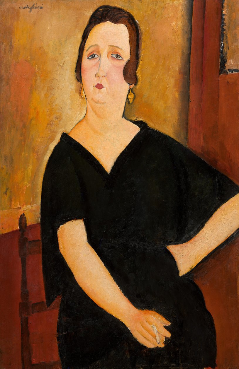 Madame Amédée (Kvinde med cigaret) af Amedeo Modigliani