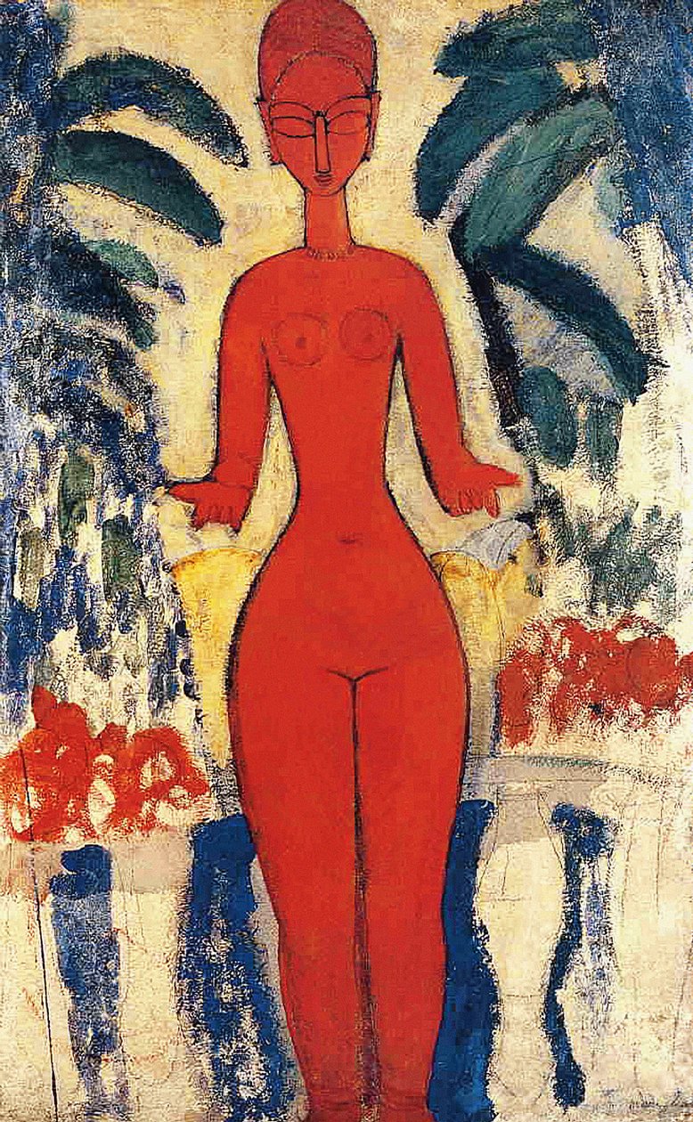 Stående nøgen af Amedeo Modigliani
