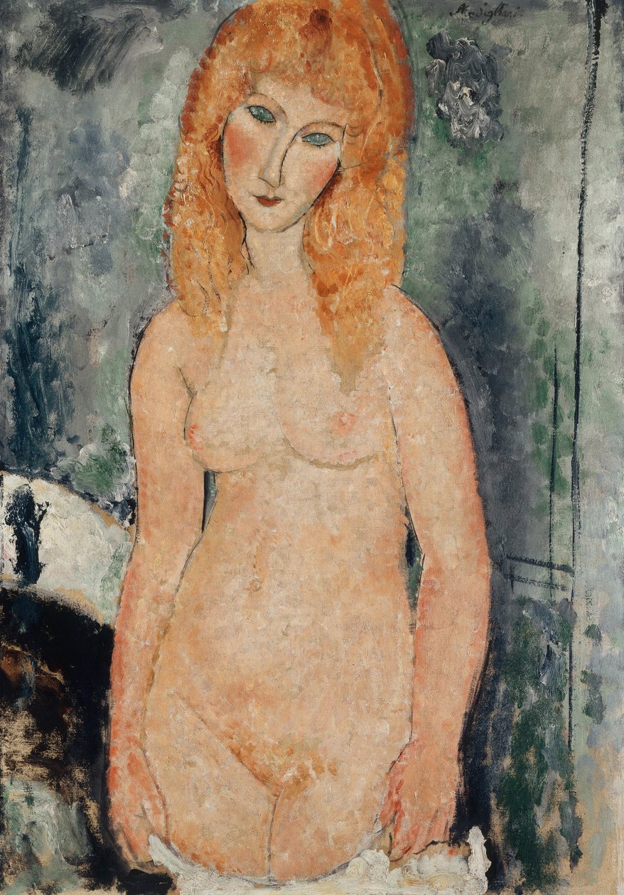 Nøgenstående, ca. 1917-18 af Amedeo Modigliani
