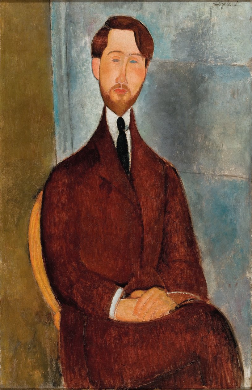Portræt af Leopold Zborowski af Amedeo Modigliani