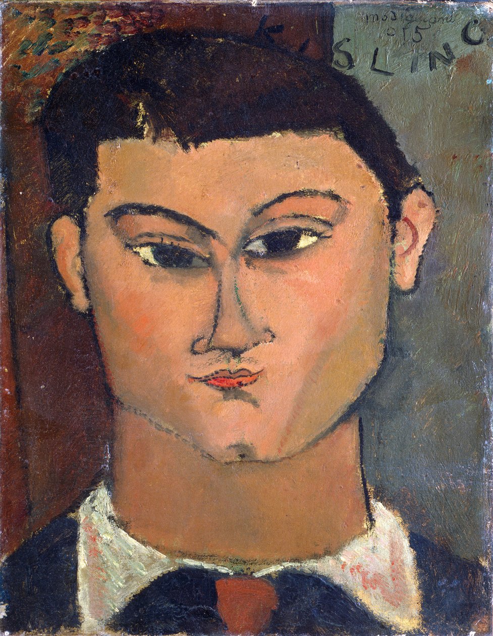 Portræt af maleren Miose Kisling af Amedeo Modigliani