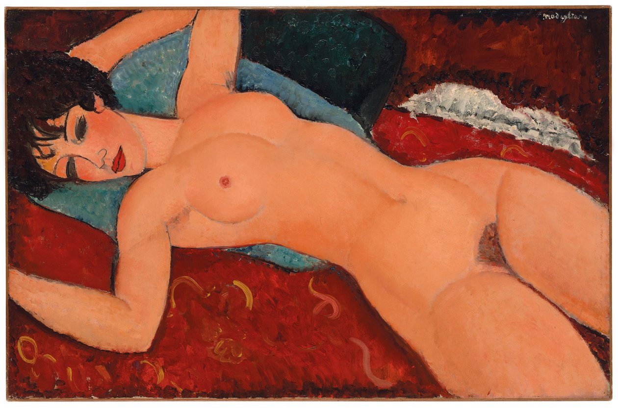 Liggende nøgen, 1917-18 af Amedeo Modigliani