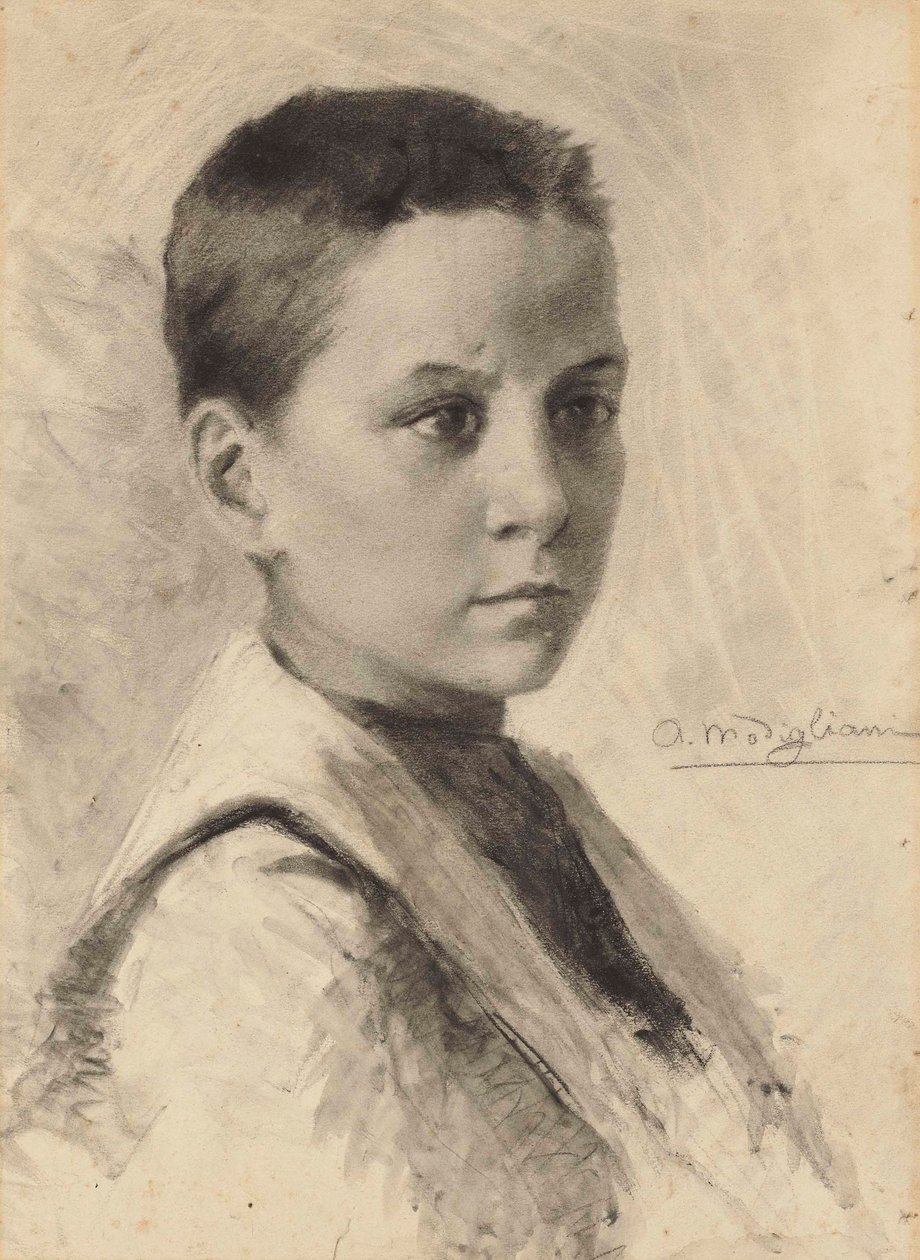 Selvportræt, 1899. af Amedeo Modigliani